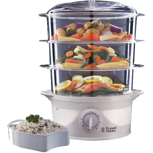 3-tier Food Steamer - 800w - 9l - White