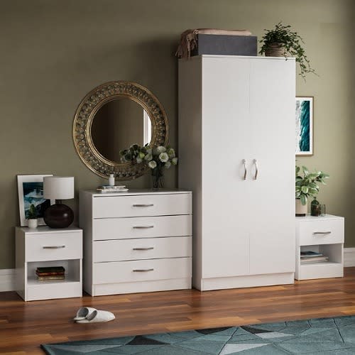 Sadia- 4 Piece Bedroom Set White