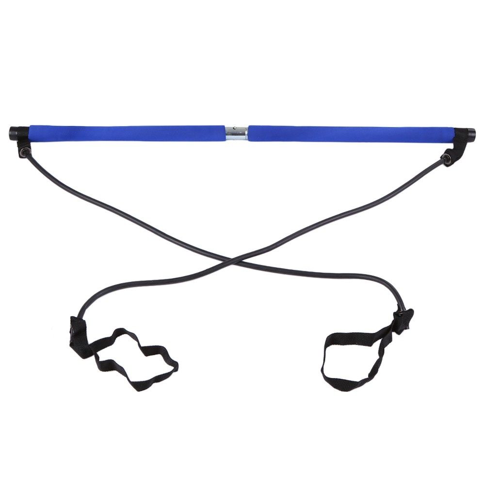 Portable Pilates Bar Kit Resistance Band Muscle Toning Bar