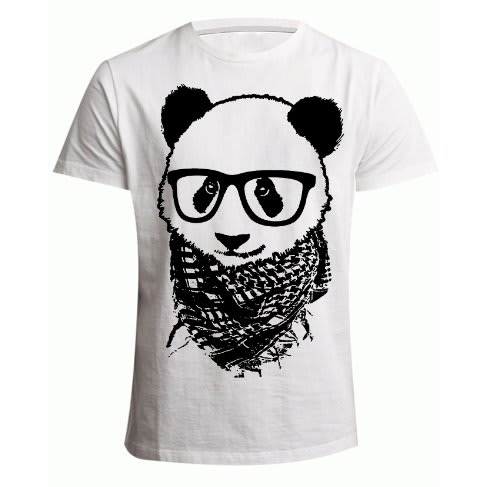Panda Things Print Tshirt - White