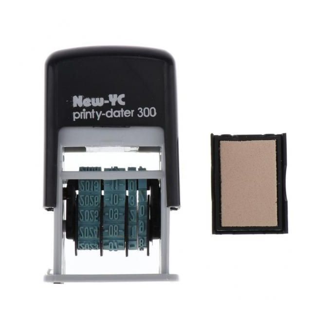 3X Self-Inking Date Stamp Office Stationary Stamp H-4mm For Shipping