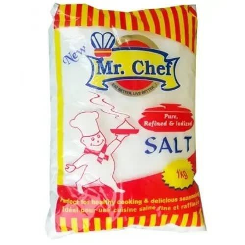 Refined & Iodized Salt -1kg X 5 Pieces