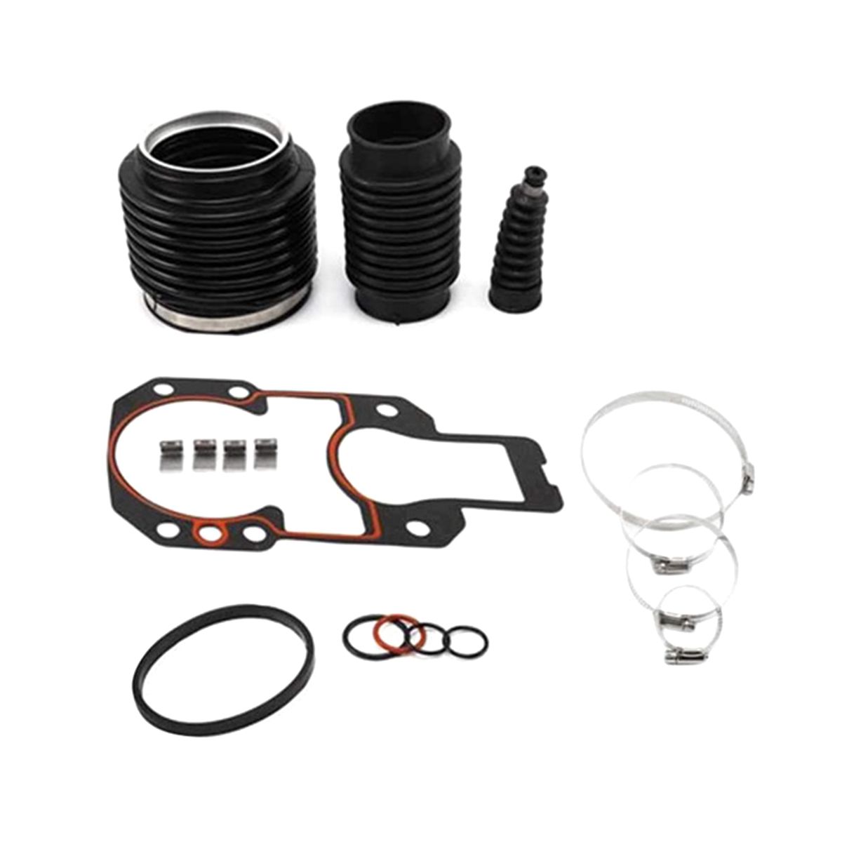 Exhaust Shift Cable Bellows Kit for Mercruiser Alpha One Gen 2 Drives W Gasket 18654A1 74639A2 816431A1 27-94996Q2