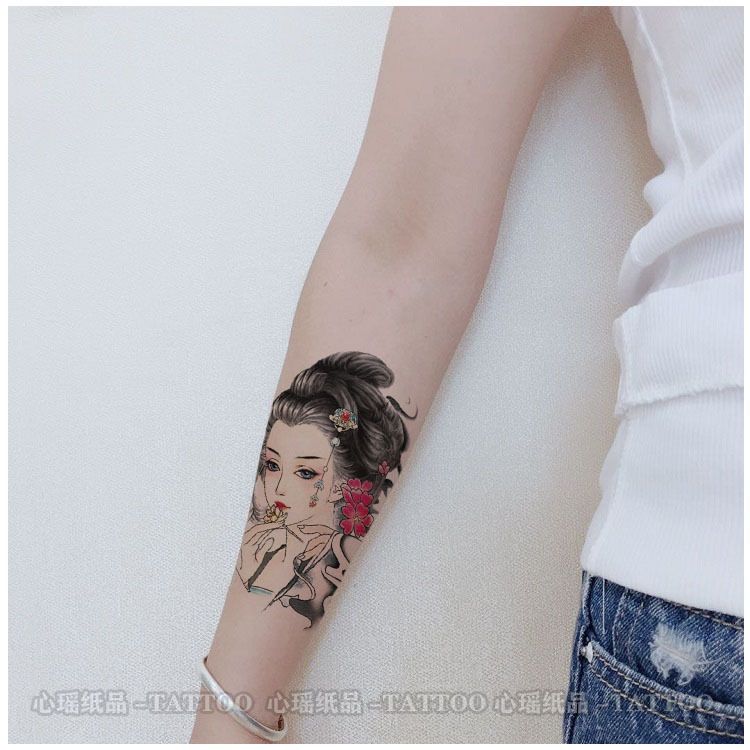 Beautiful Girl Water-proof Temporary Tatoo