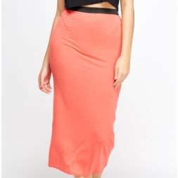 Elasticated Basic Maxi Skirt - 0092