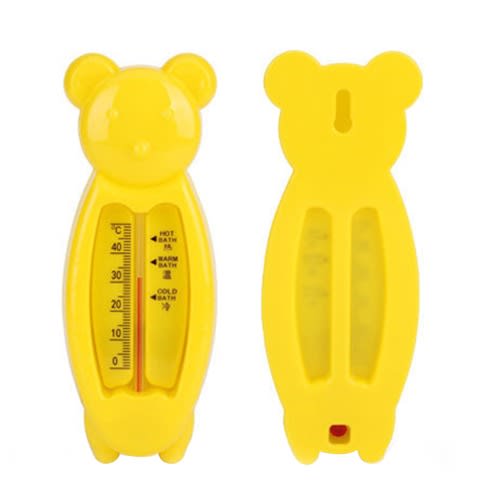Bear Shape Bath Water Thermometer  - Yellow