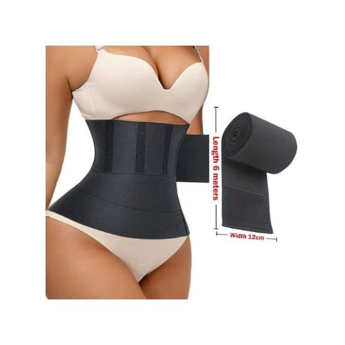 Tummy Wrap Belt - Waist Trainer Shape Wear Black