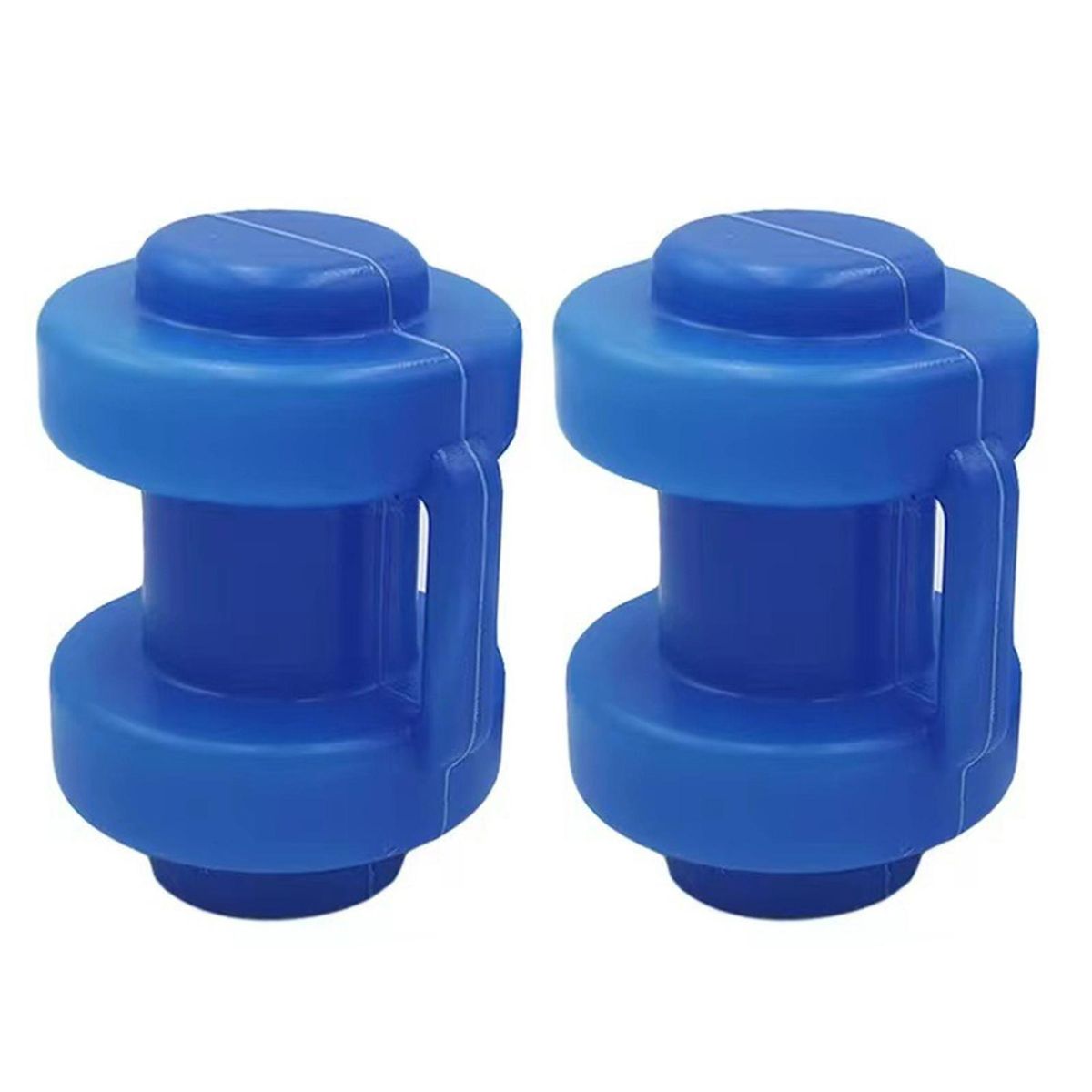 2Pcs Trampoline Cover Trampoline Pole Tips Cover Blue
