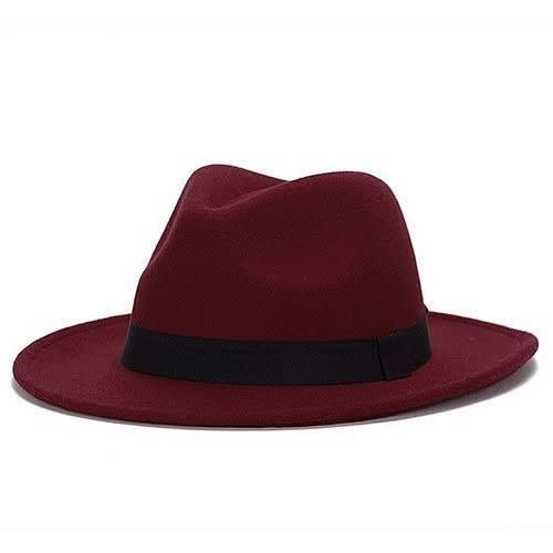 Fedora Hat - Wine