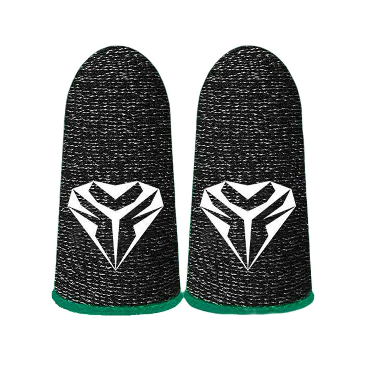 2Pcs Gaming Finger Sleeves, Thumb Sleeves, For Phone Game Game Green