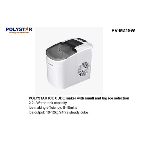 Ice Cube Maker With Small And Big Ice Selection