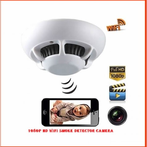 1080p Hd Wifi Smoke Detector Camera