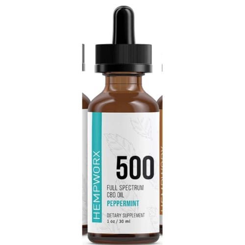 Hempworx 500 Mg Pure CBD Oil and Herbal Drops (peppermint)