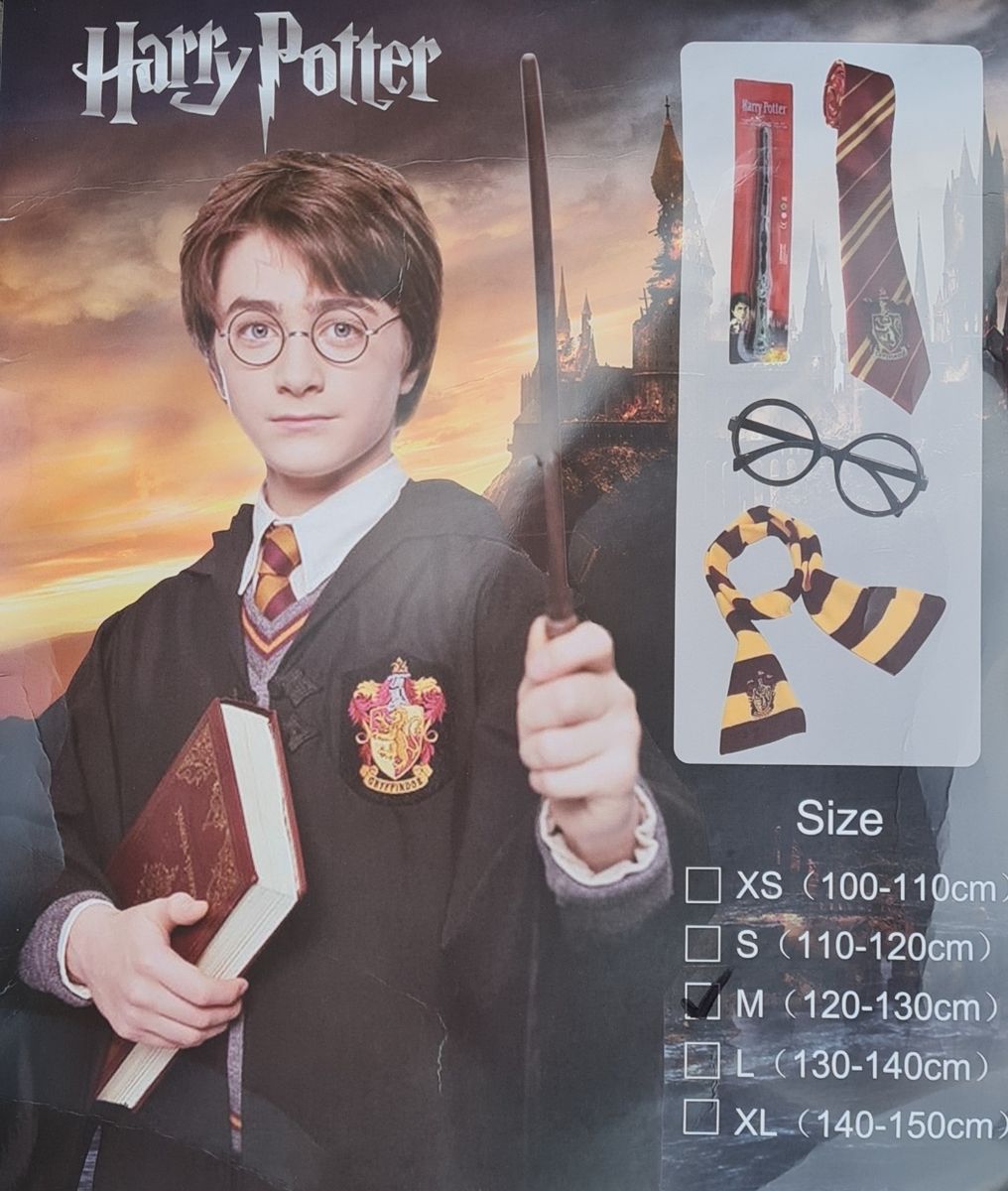 Harry Porter Story Book Dress Costume-  (Complete Set)