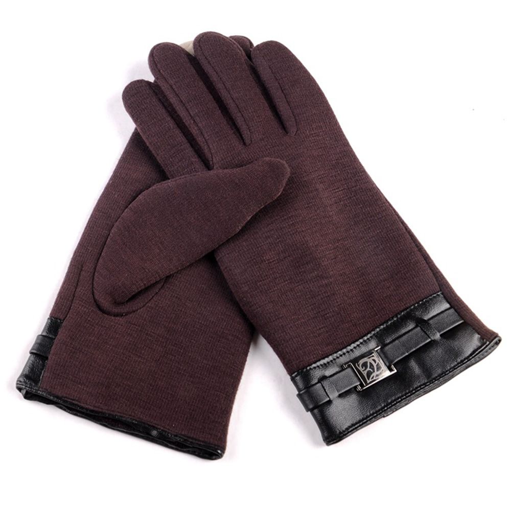 Winter Warm Soft Full Finger Gloves Touch Screen Wrist Glove