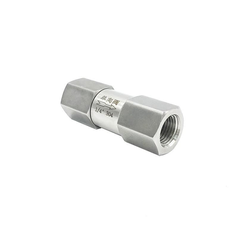 Spot Supply Stainless Steel Split Check Valve 304 Internal Thread Check Valve Internal Thread Soft Sealing Check Valve 2 Points