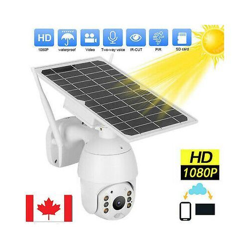 NEW Smart 1080P Solar Camera Waterproof 4G PIR Alarm PTZ