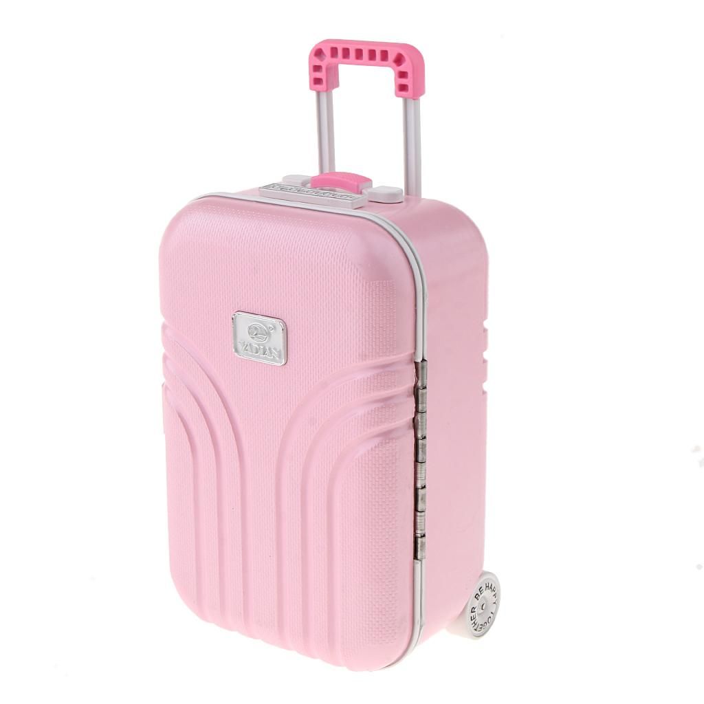 Luggage Suitcase Ballerina Music Box Jewelry Storage Case Dancing Pink