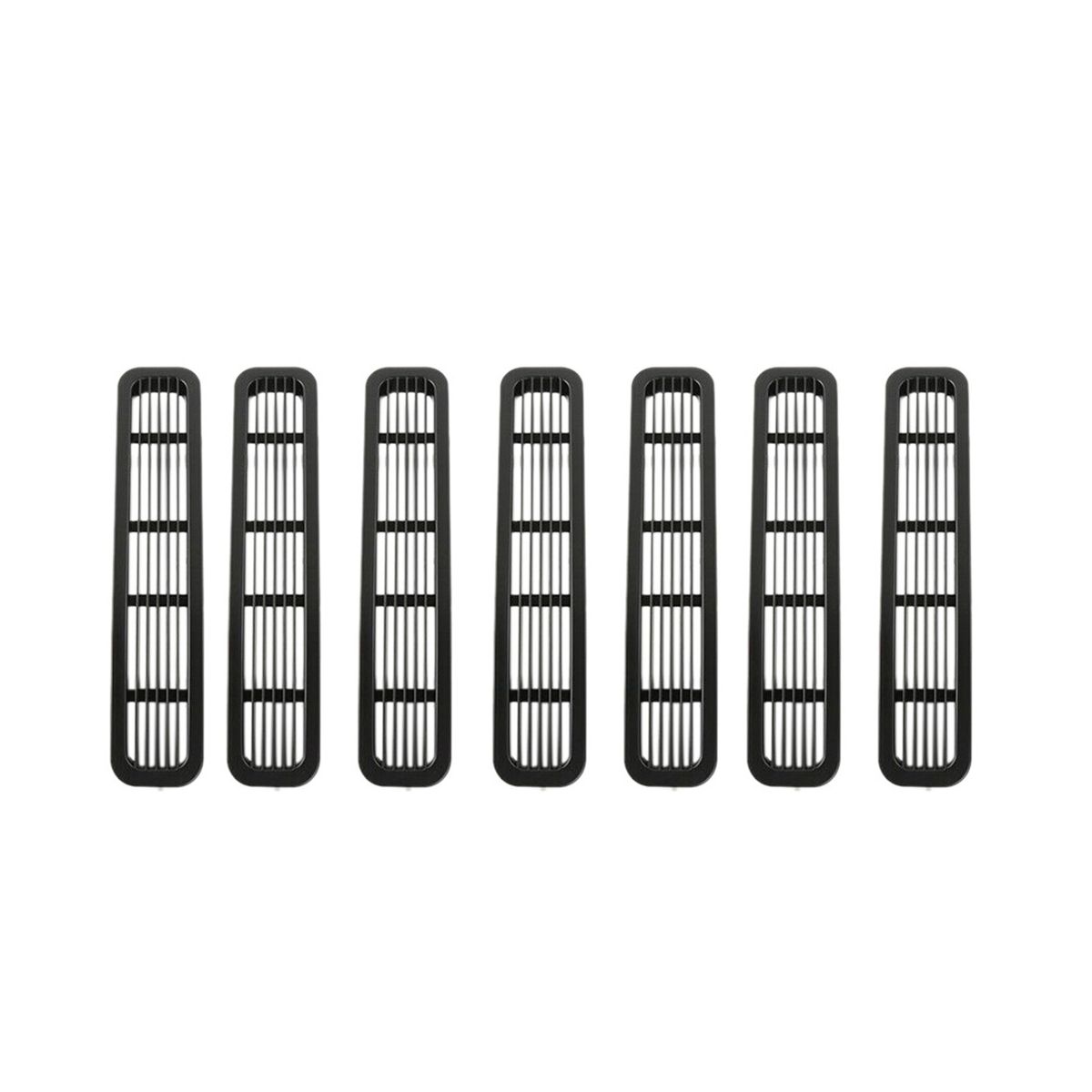 7Pcs Front Mesh Grille Inserts for Wrangler TJ &