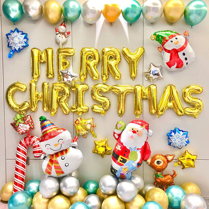 Merry Christmas Decorations  Aluminum Foil Balloon
