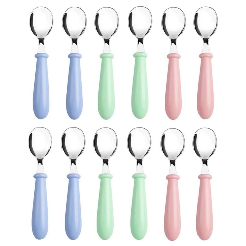 12PCS Toddler Spoons,Stainless Steel Baby