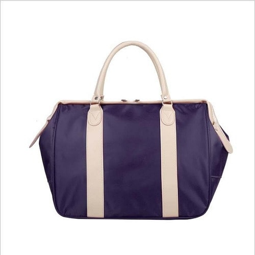 Men Nylon Travel Bag Fitness Sports Gym Bag - Purple