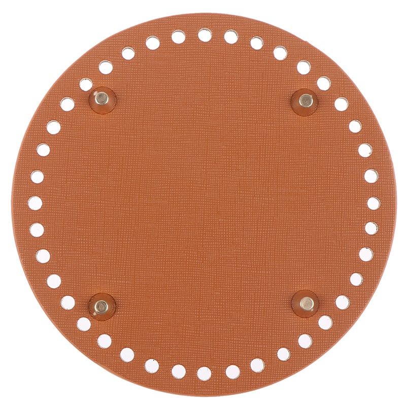 1PCS Bag Supplies Round Leather Bottom Crochet Bag Making Bottom Mat Cushion Purse Pad Bottom Base