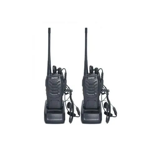 Two Way Radio Handheld Walkie Talkie With Earpiece - Set Of 2 - Bf-888s