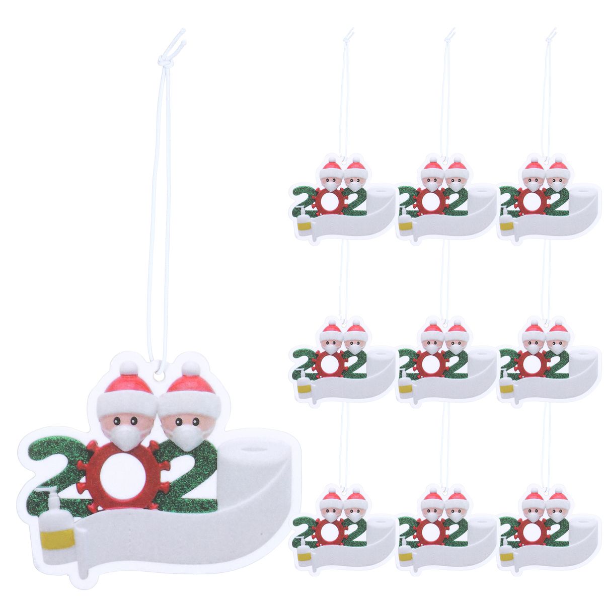 2020 Christmas Ornaments Quarantine Family Of 2 Christmas