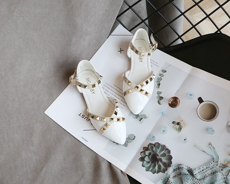 White Patent Strap Strapped Dress Shoe