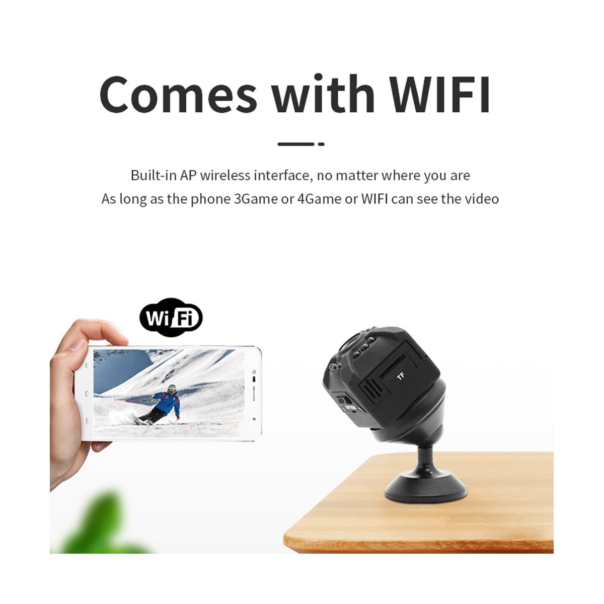Mini Hidden Spy Camera Wireless Security WiFi Small IP Cameras Smart Home Night Virsion Magnetic Camcorder Surveillance