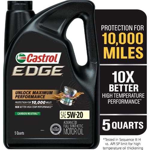 Castrol Edge 5w-20 Advanced Full Synthetic Motor Oil - 5 Quarts