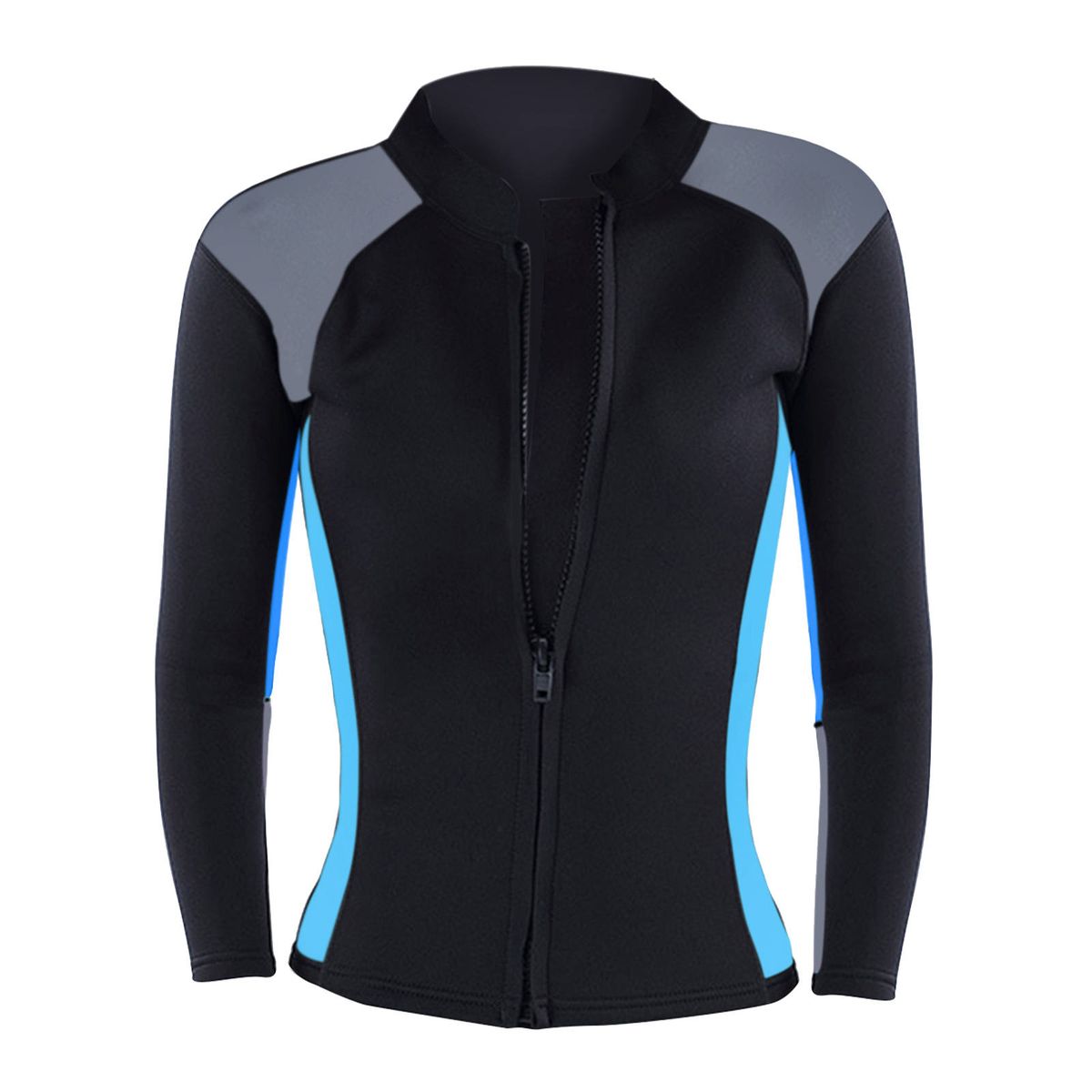 Women's Wetsuit Top, 2mm Neoprene Wetsuit Jacket  Blue
