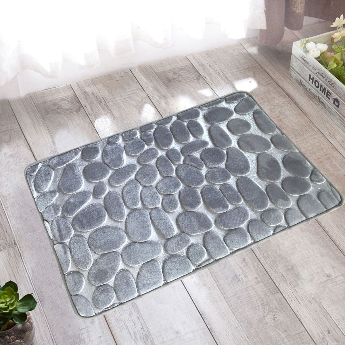 Bathroom Mat Door Mat Foot Mat/Rug - Grey