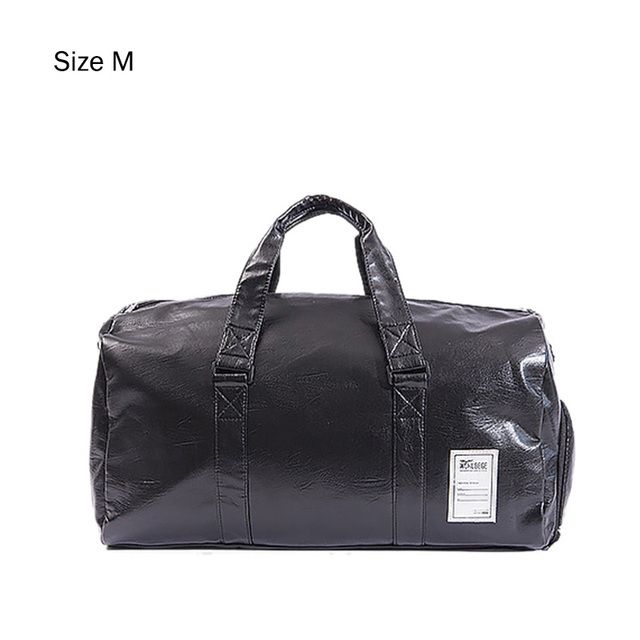 Pu Leather Gym Fitness Bag Women Yoga Mat Bags Gym Bag