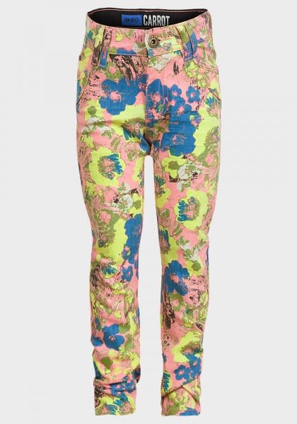 "Okaidi" Girls Skinny Jeans - Pink Blue Mix