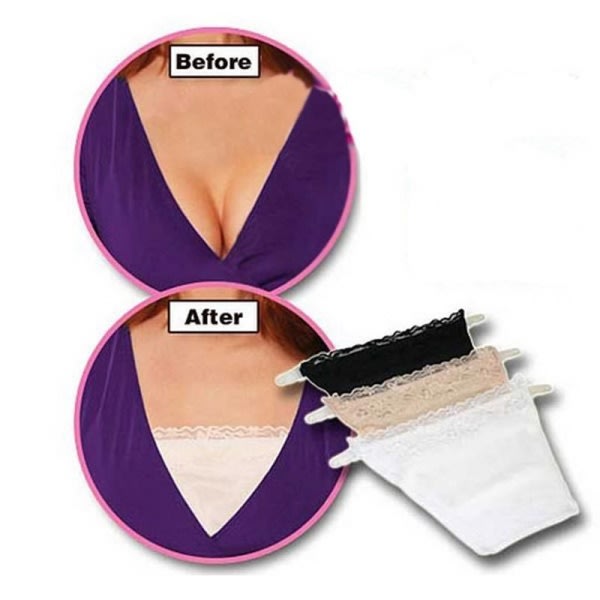 Clip-On Clevage Cover Cami Secret Camisole - 3 Piece Set