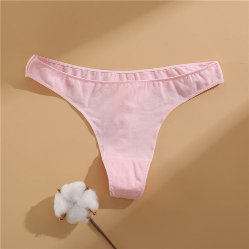 Low Waist Cotton Panties Sexy Female Underpants Solid Breathable Comfortable Women Underwear Ladies Pantys Lingerie M_XXL(#Style3 Pink)