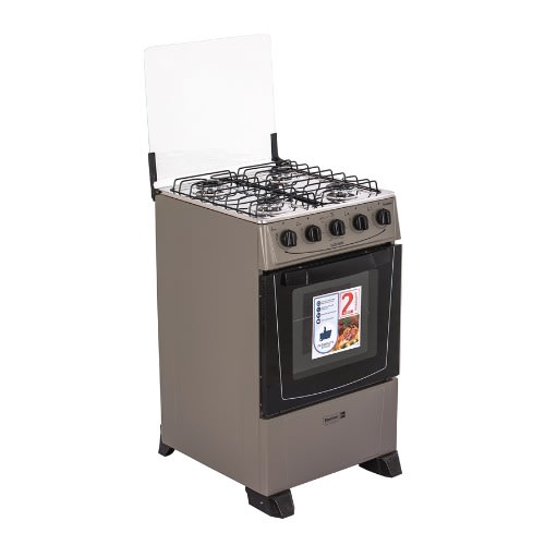 50 x 50cm 4 Gas Burner Cooker With Oven - Grey