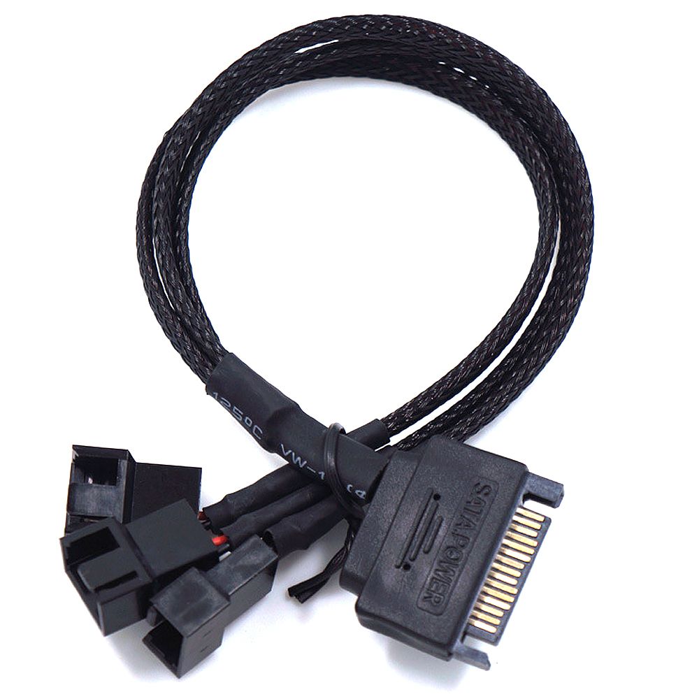 SATA To 4PIN Computer Fan Cable Suitable For 3pin/4pin