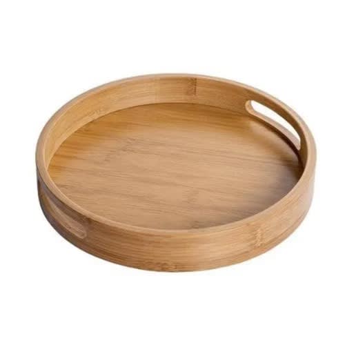Round Wooden Tray
