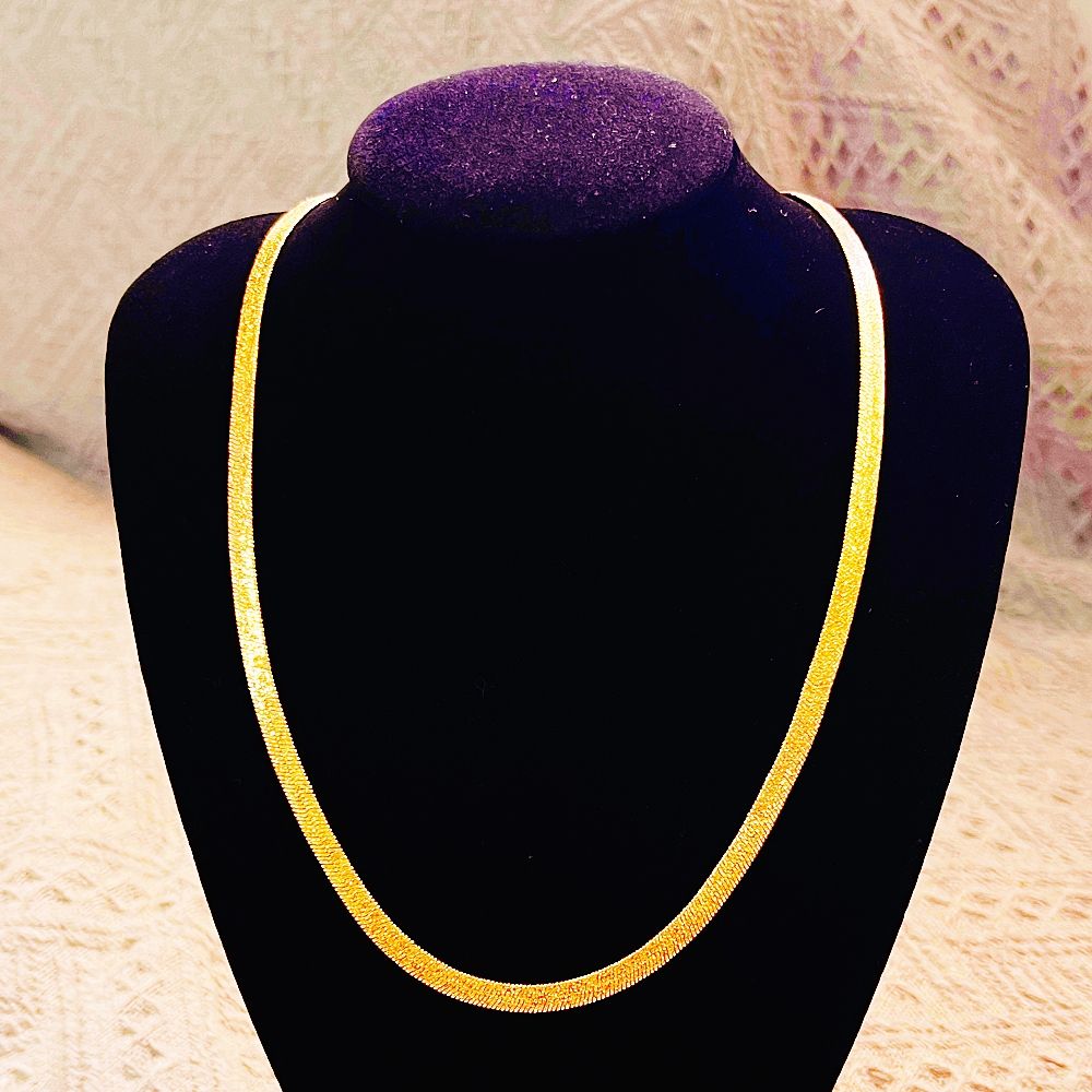 18K Real Gold Plated Necklace For Women Chain Women's Necklace