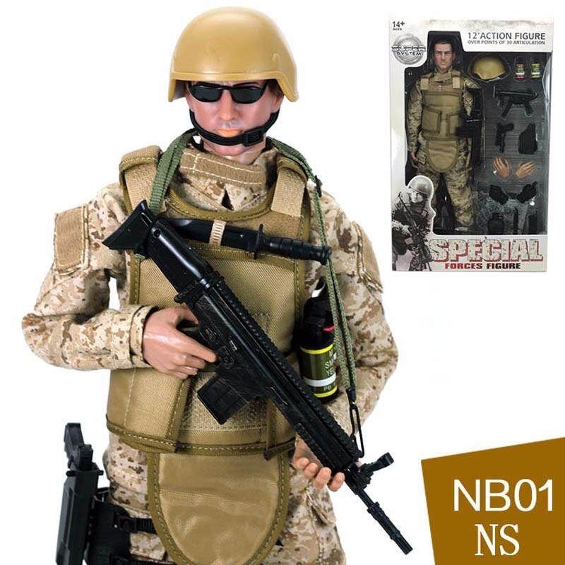 1/6 30cm Uniform Combat Game Toys Soldier Set With Retail Box Action Figure Model T NB01