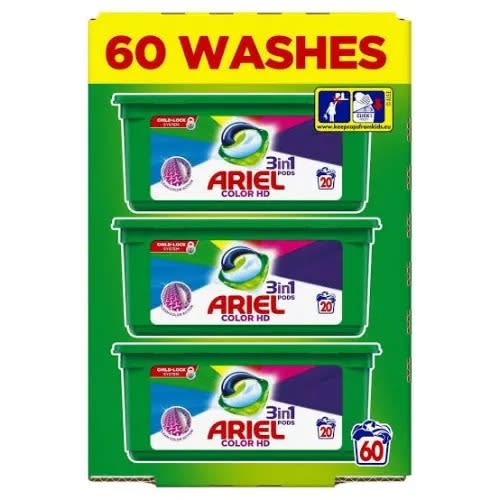 3 In 1 Pods Color Washing Capsules - 20washes X 3pcs
