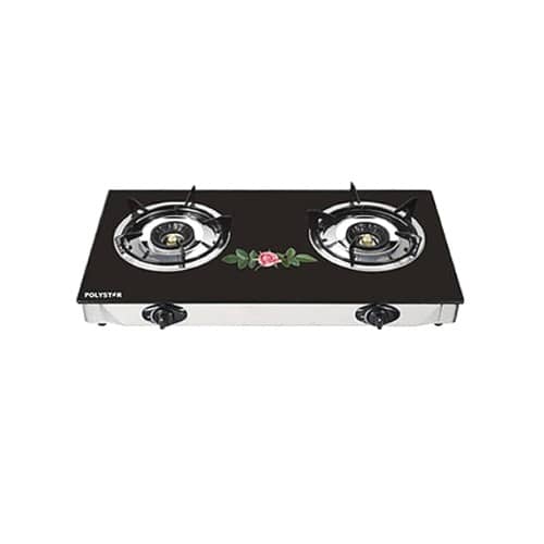 2 Burner Auto Ignition Table Gas Cooker With Tempered Glass