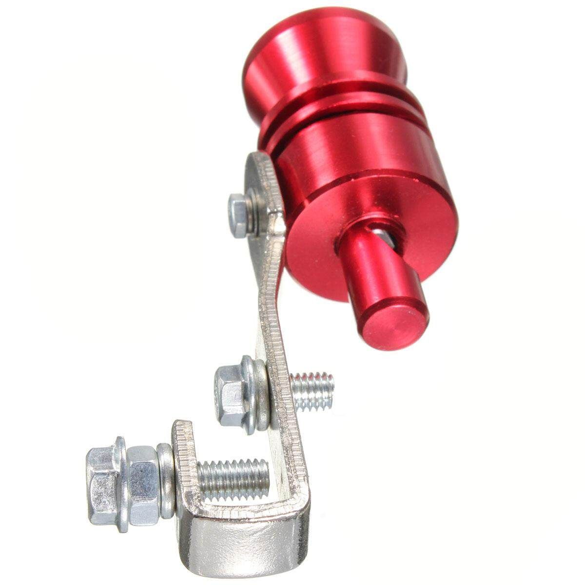 2pcs L Exhaust Turbo Pipe Sound Muffler Bov Blow Off Valve BOV Red