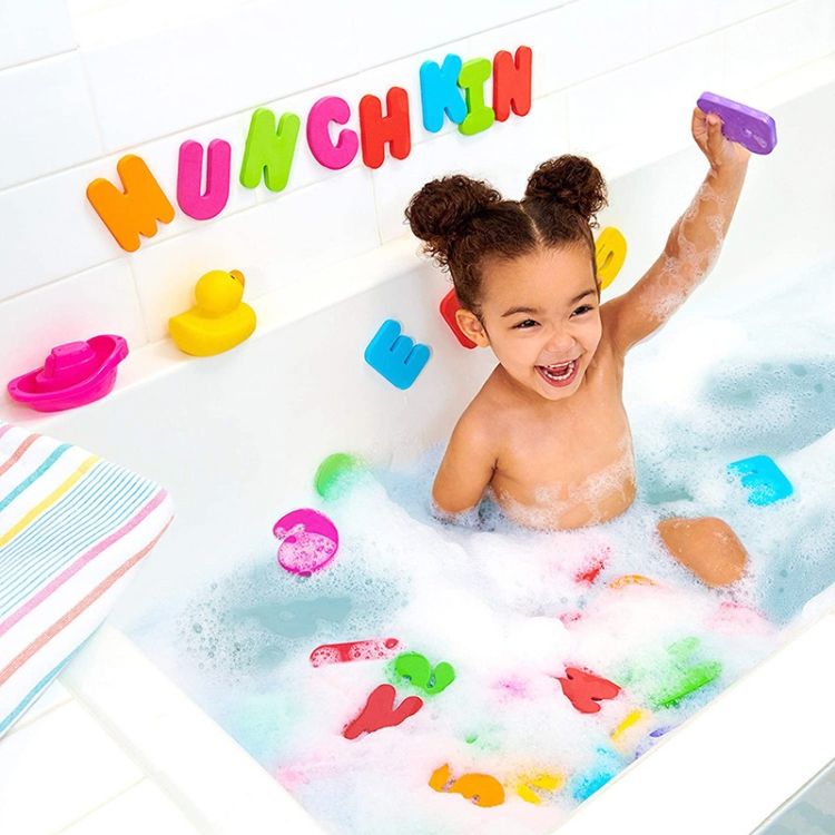 36-pieces Alphanumeric Number Puzzle Baby Bath Toys