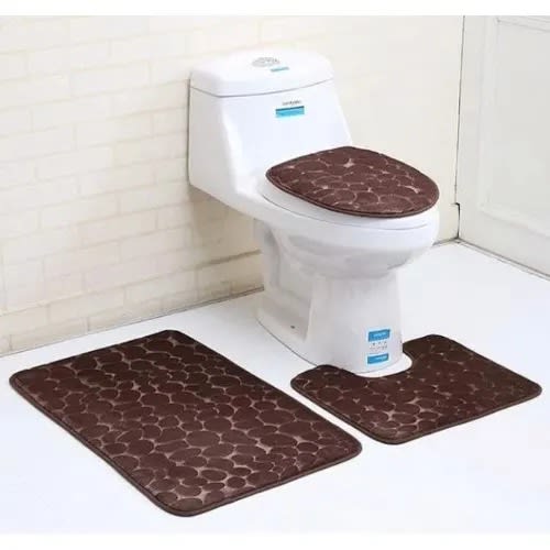 3 In 1 Toilet Decor Rug