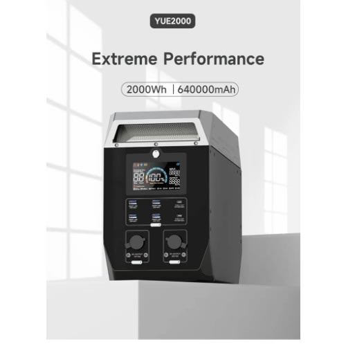 Portable Solar Power Station - 2000W - 640Ah /640000mAh