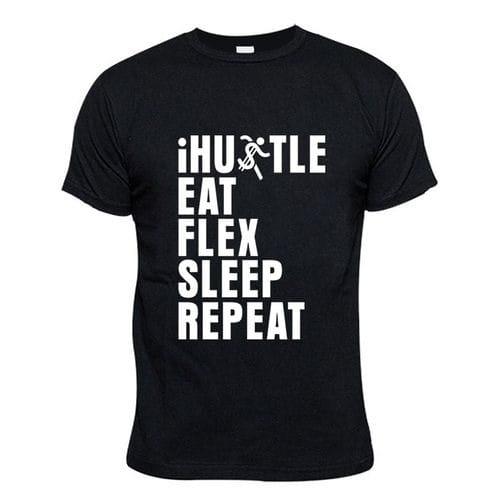 Ihustle Print T-shirt -black